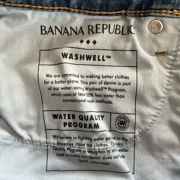 Banana Republic Medium Wash Distressed Skinny Jeans Women’s Size 8 - Picture 11 of 16